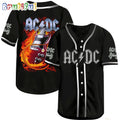 ACDC World Tour Acdc Pwr Up Tour 2024 Jersey Electric Guitar Baseball Jersey Shirt