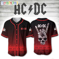 ACDC World Tour Acdc Pwr Up Tour 2024 Jersey Skull Baseball Jerseys