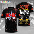 ACDC World Tour Acdc Pwr Up Tour 2024 Shirt Power Up Graphic 3D Shirt