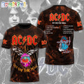 ACDC World Tour Acdc Pwr Up Tour 2024 Shirt Rock Band, Fly On The Wall Graphic 3D Shirt