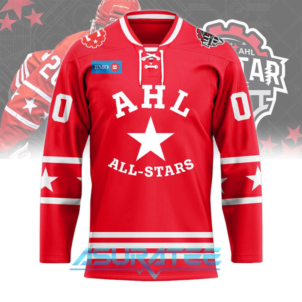 AHL All-Star 2026 Classic Red Hockey Jersey