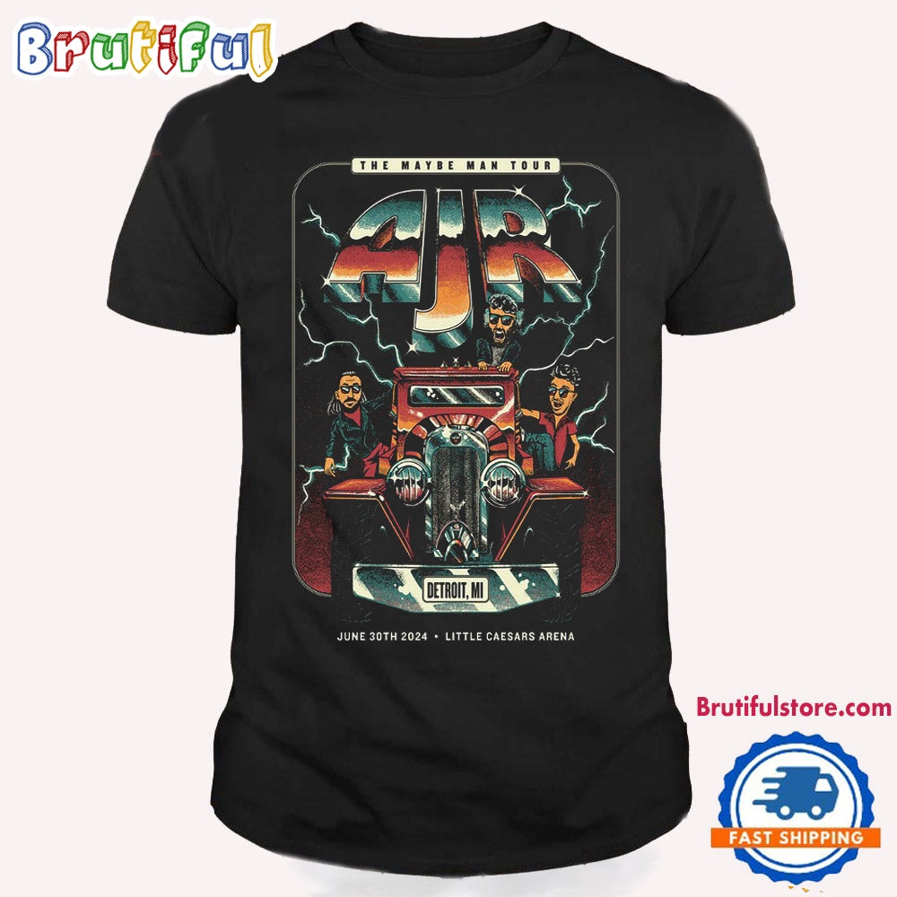 AJR Brothers June 30 2024 Little Caesars Arena Tour T Shirt