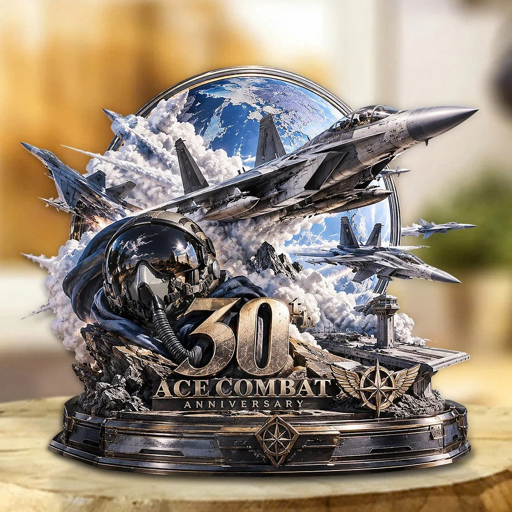 Ace Combat 30th Anniversary Custom Shape Acrylic Plaque – GNE9141