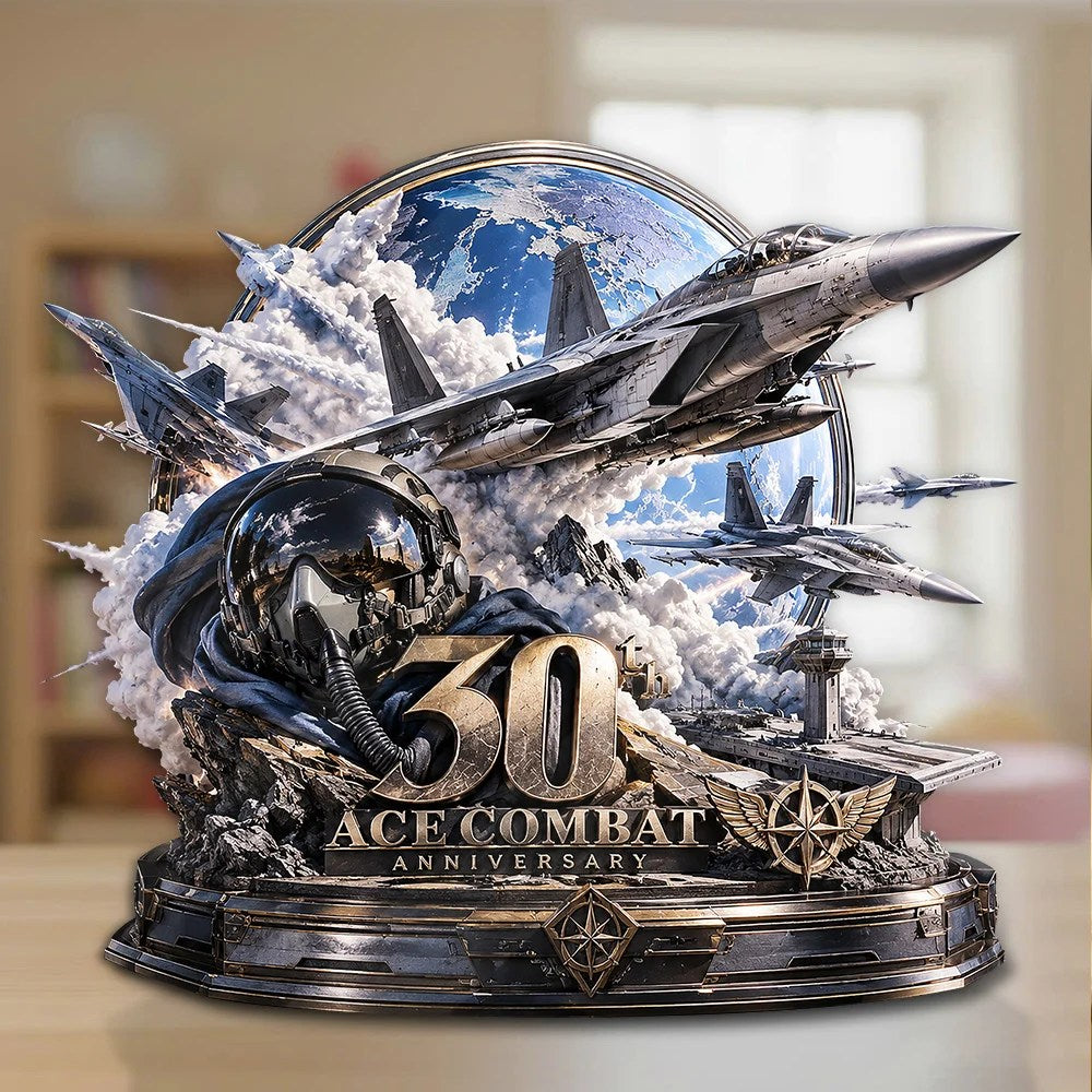 Ace Combat 30th Anniversary Custom Shape Acrylic Plaque – GNE9141