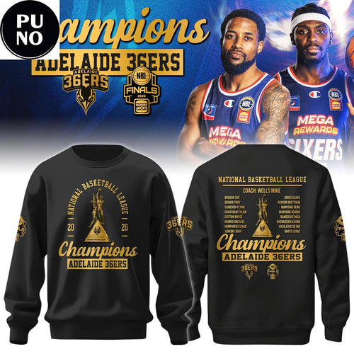 Adelaide 36ers 2026 NBL Champions Locker Room Hoodie Shirt