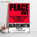 Aerosmith Peace Out Farewell Tour 2024 Wall Art Poster Canvas