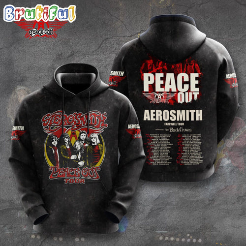 Aerosmith Peace Out Farewell Tour Schedule Hoodie