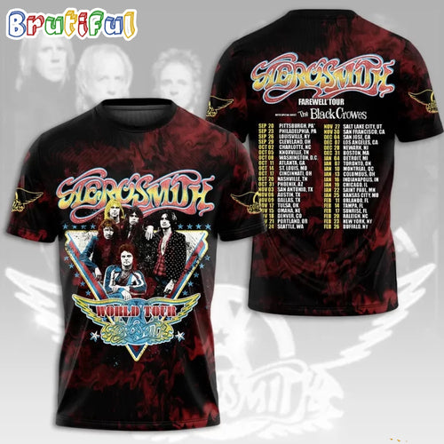Aerosmith World Tour 2024 T Shirt
