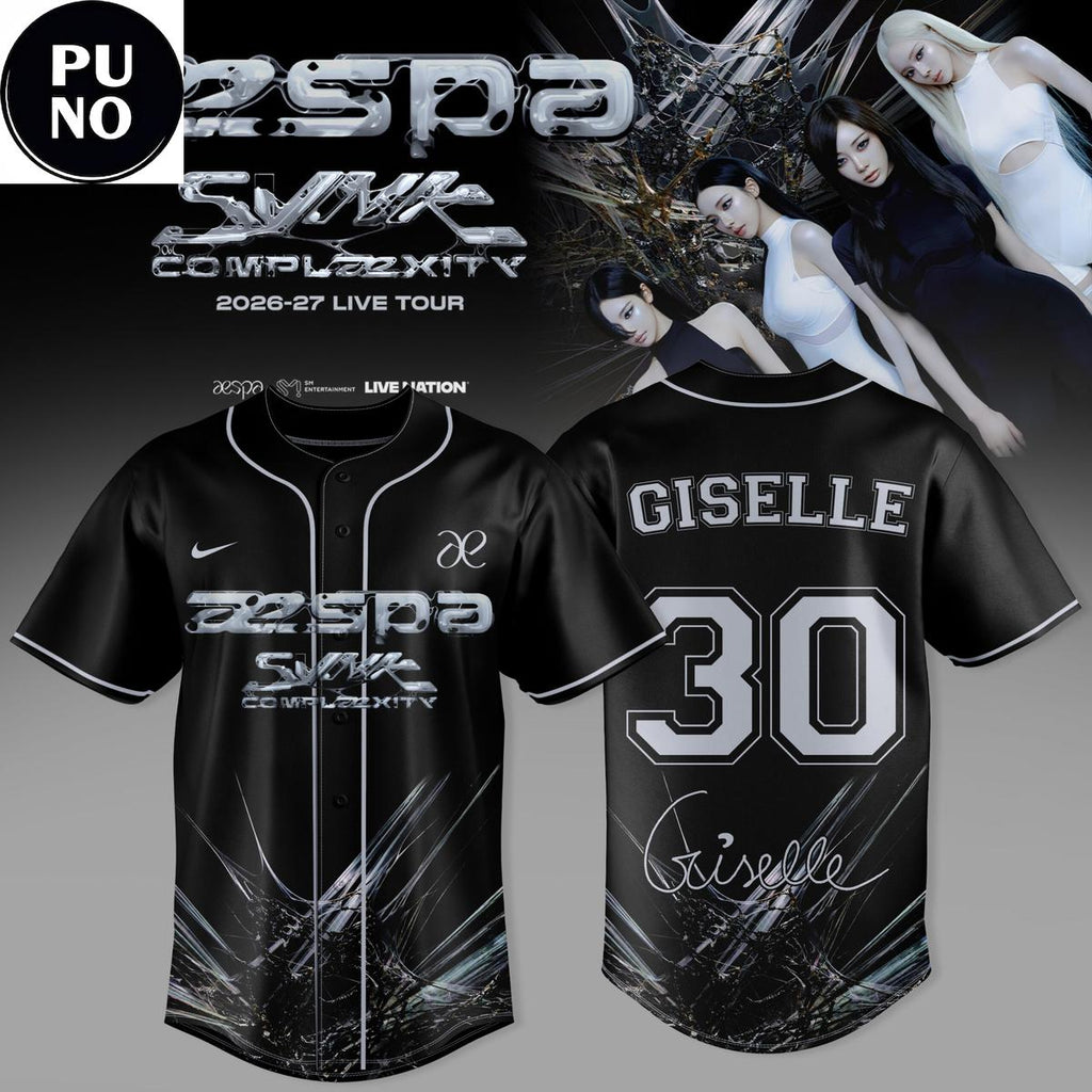Aespa Live Tour Synk Complexity 2026 Signature Personalized Baseball Jersey