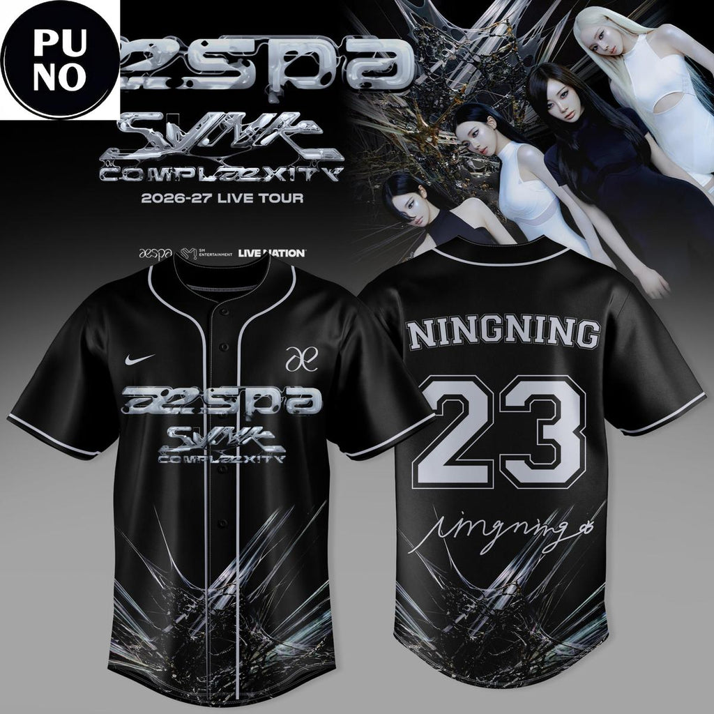 Aespa Live Tour Synk Complexity 2026 Signature Personalized Baseball Jersey