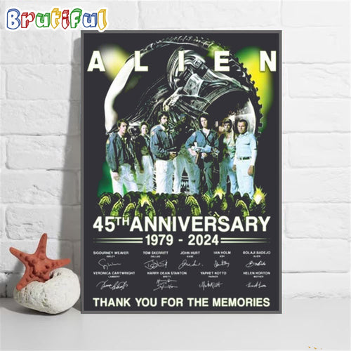 Ailen 45th Anniversary Thank You For The Memories Wall Art Poster Canvas