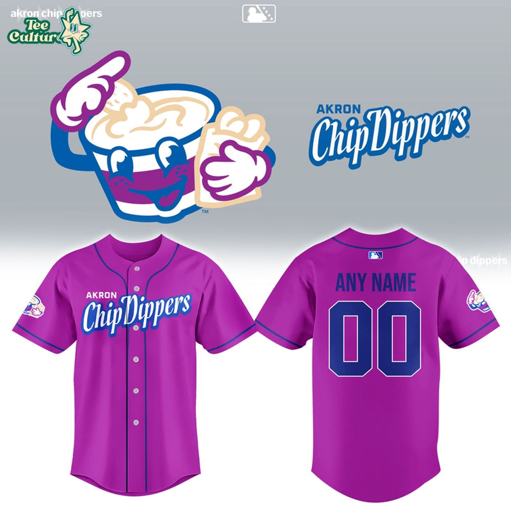 Akron Chip Dippers Only in Akron Two Nights Baseball Jersey