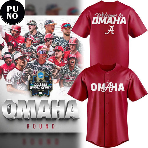 Alabama Crimson Tide 2026 Baseball College World Series Baseball Jersey