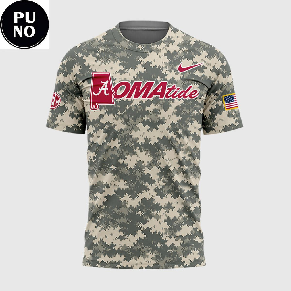 Alabama Crimson Tide 2026 Baseball College World Series Camo T-Shirt