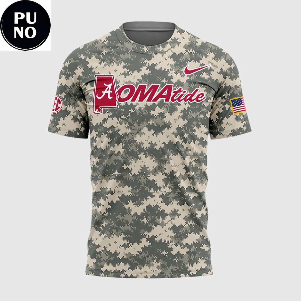 Alabama Crimson Tide 2026 Baseball College World Series Camo T-Shirt