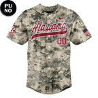 Alabama Crimson Tide 2026 Military Appreciation Camo Personalized Baseball Jersey