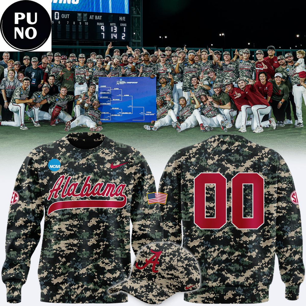 Alabama Crimson Tide Military Appreciation Night 2026 Personalized Camo Hoodie