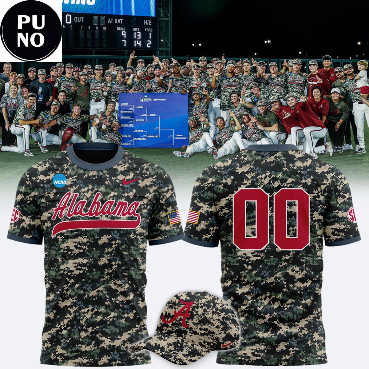 Alabama Crimson Tide Military Appreciation Night 2026 Personalized Camo Hoodie