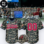 Alabama Crimson Tide Military Appreciation Night 2026 Personalized V-Neck Baseball Jersey