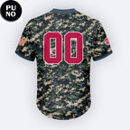 Alabama Crimson Tide Military Appreciation Night 2026 Personalized V-Neck Baseball Jersey