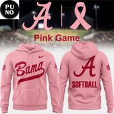 Alabama Crimson Tide Softball Pink Game 2026 Hoodie T-Shirt