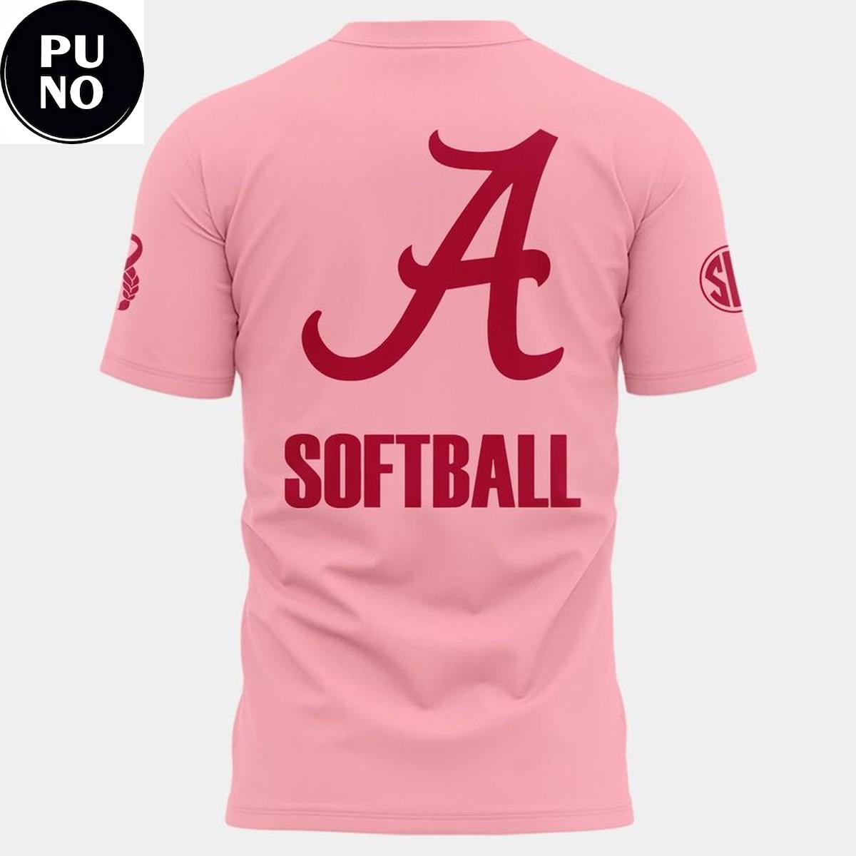 Alabama Crimson Tide Softball Pink Game 2026 Hoodie T-Shirt