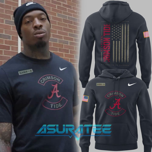 Alabama Crimson Tide x Military Appreciation 2025 Hoodie