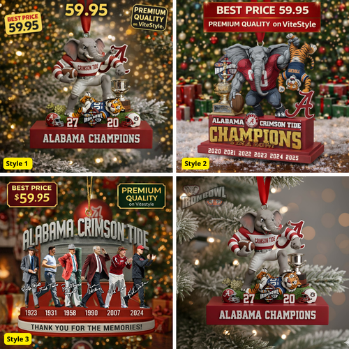Alabama Crimson beats Auburn Tigers IronBowls 2025 Ornament
