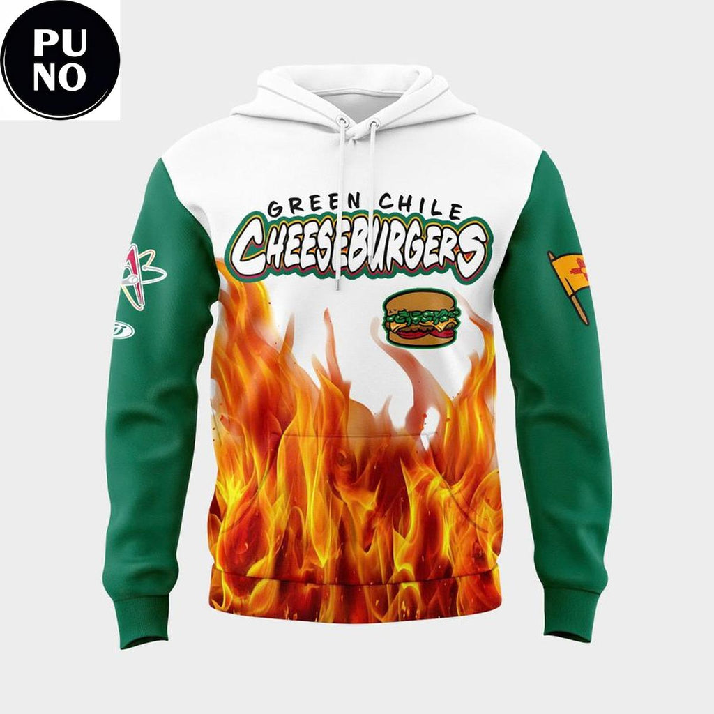 Albuquerque Isotopes 2026 Green Chile Cheeseburgers Hoodie T-Shirt