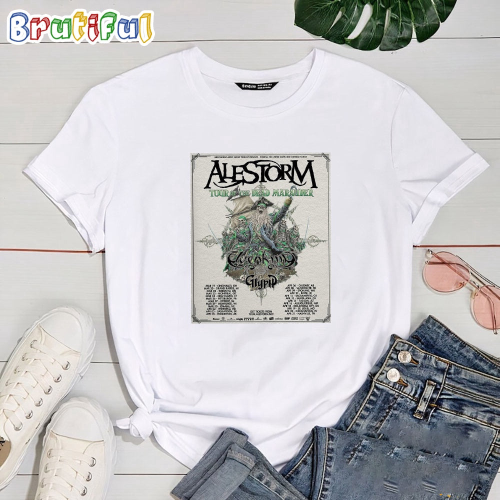 Alestorm Of The Dead Marauder US Tour 2024 T Shirt