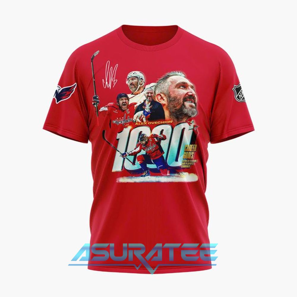 Alex Ovechkin 1000 Career Goals Milestone Shirt - Washington Capitals Legendary Scorer Edition