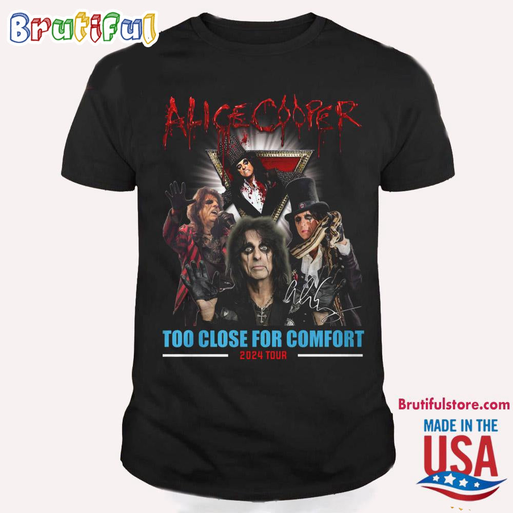 Alice Cooper Too Close For Comfort Tour 2024 T Shirt