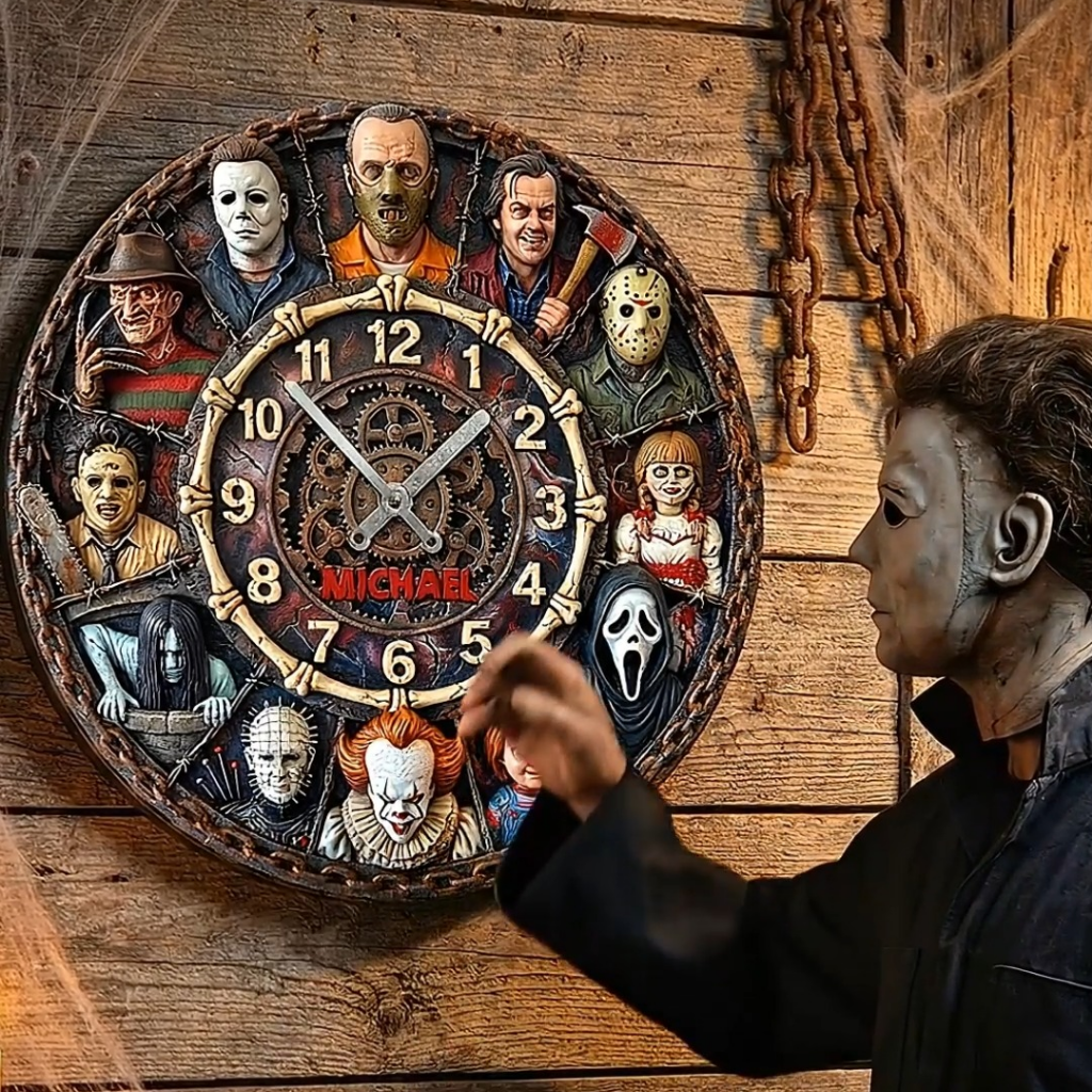 All Horror Characters Villain Wall Clock