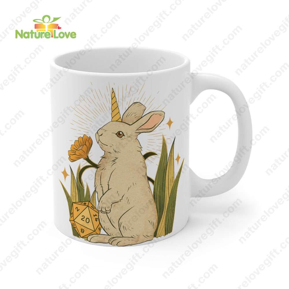 Almiraj Rabbit Dice Mug DnD Dungeons and Dragons Gift