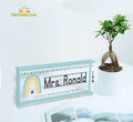 Alphabet Custom Teacher Desk Name Plate Acrylic Plaque Back to School Gift