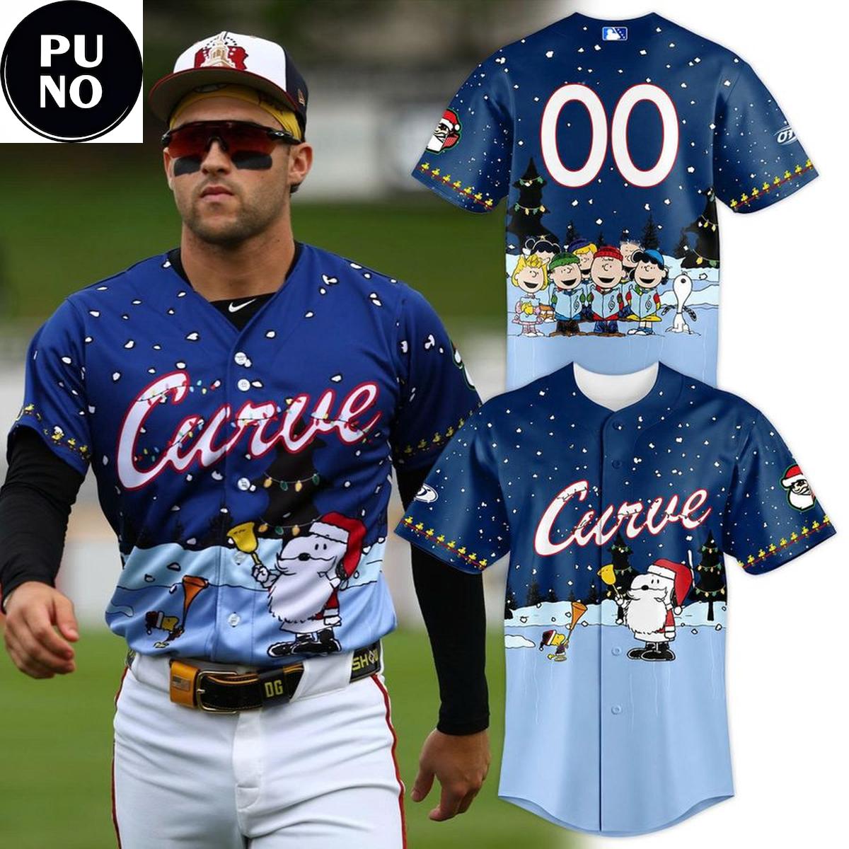 Altoona Curve x Peanut Night 2026 Charlie Brown Christmas Peronalized Baseball Jersey