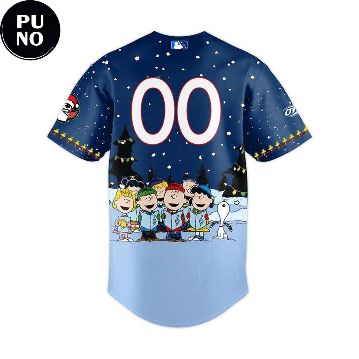 Altoona Curve x Peanut Night 2026 Charlie Brown Christmas Peronalized Baseball Jersey