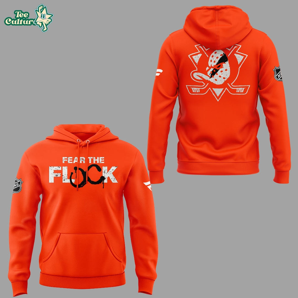 Anaheim Ducks Fear The Flock 2026 Stanley Cup Playoffs Hoodie