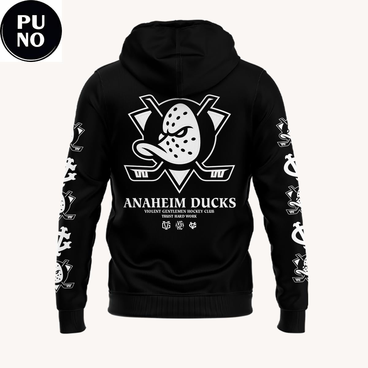 Anaheim Ducks x Violent Gentlemen Hockey Club 2026 Black Hoodie