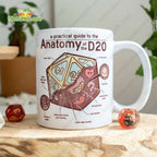 Anatomy of The D20 Mug DnD Dungeons and Dragons Gift