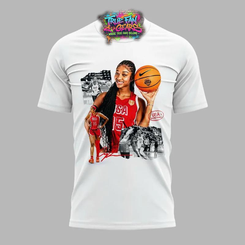 Angel Reese USA Basketball Women’s World Cup Legacy Tee Shirt