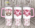 Anti Valentine Club Skull 40oz Tumbler With Handle Valentine’s Gift