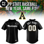 App State Baseball 2026 New Year Personalized Baseball Jersey