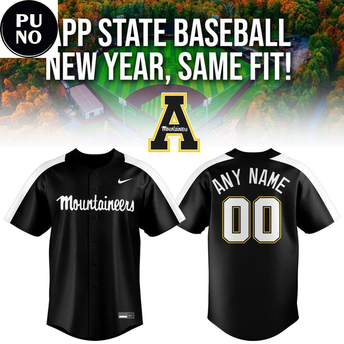 App State Baseball 2026 New Year Personalized Baseball Jersey