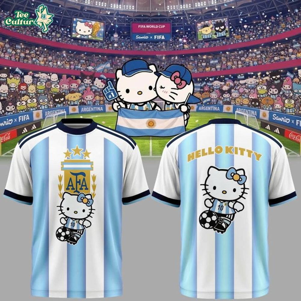 Argentina Soccer x Hello Kitty World Cup 2026 Limited Edition Shirt