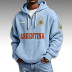 Argentina World Cup 2026 Waffle Quarter Zip Hoodie
