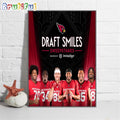 Arizona Cardinals 2024 NFL Draft Smiles Sweepstakes Wall Art Poster Canvas