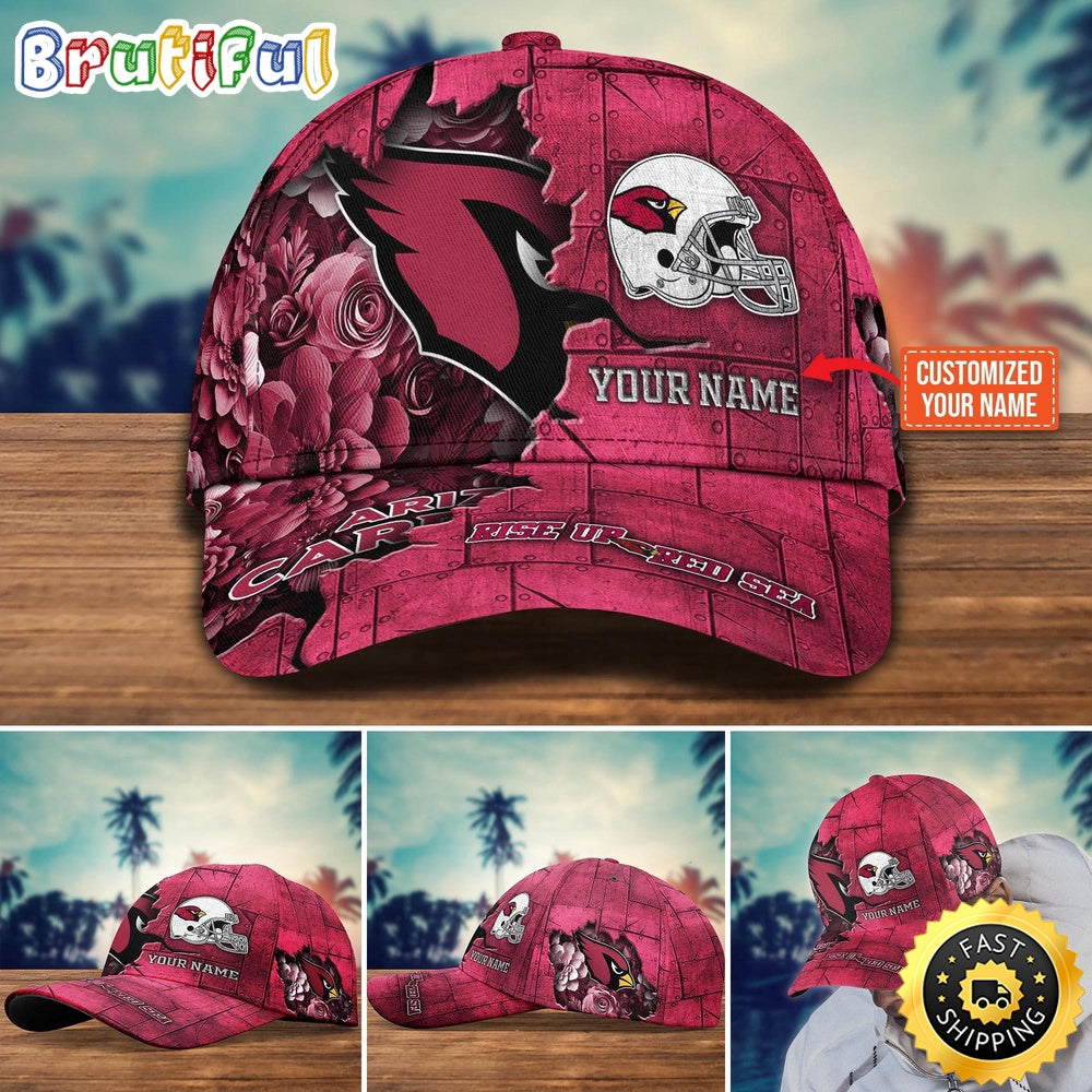 Arizona Cardinals Baseball Cap Flower Custom Trending Cap