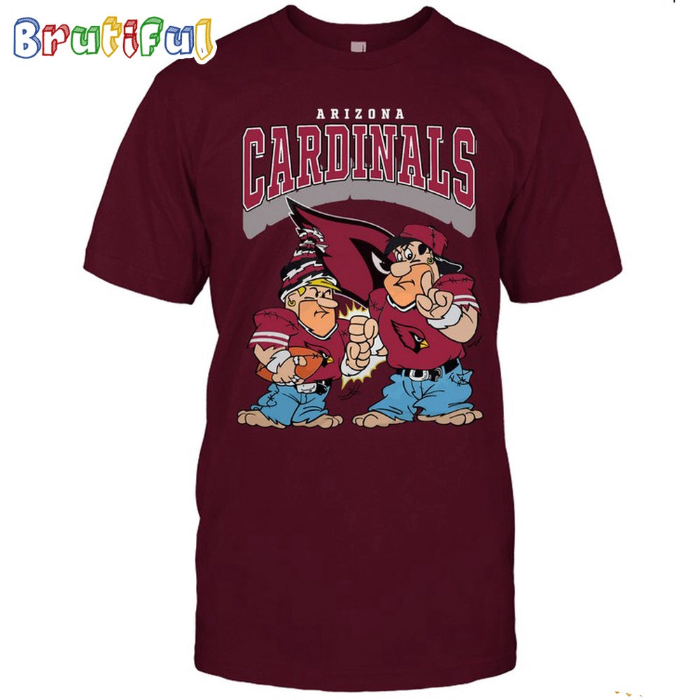 Arizona Cardinals Flintstones Football T Shirt