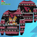 Arizona Cardinals NFL Mickey Minnie Ugly Christmas Sweater